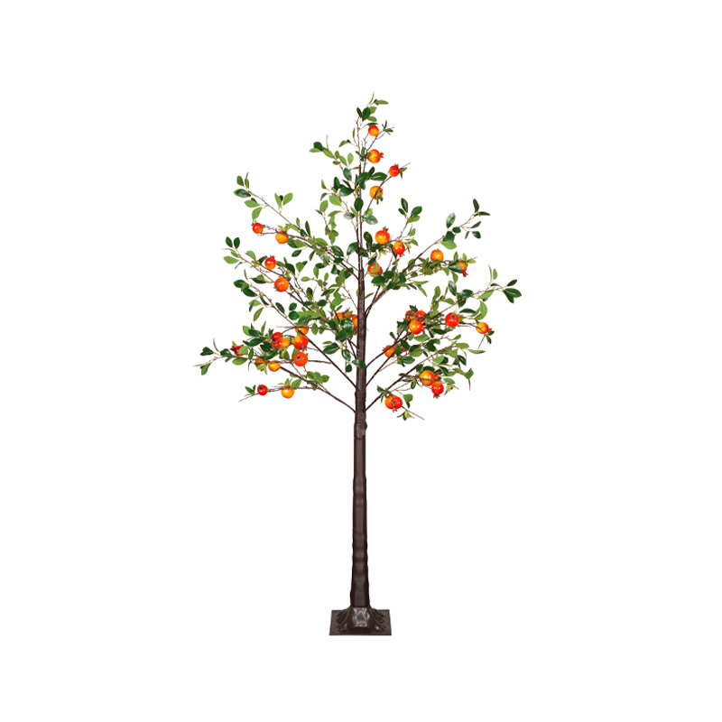 Why is this simulation pomegranate tree with light an ideal choice for interior decoration?